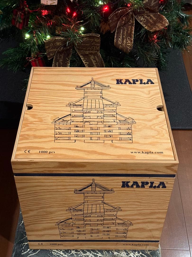 【美品】KAPLA 1000 積み木セット 収納ボックス　未使用キャスター付き