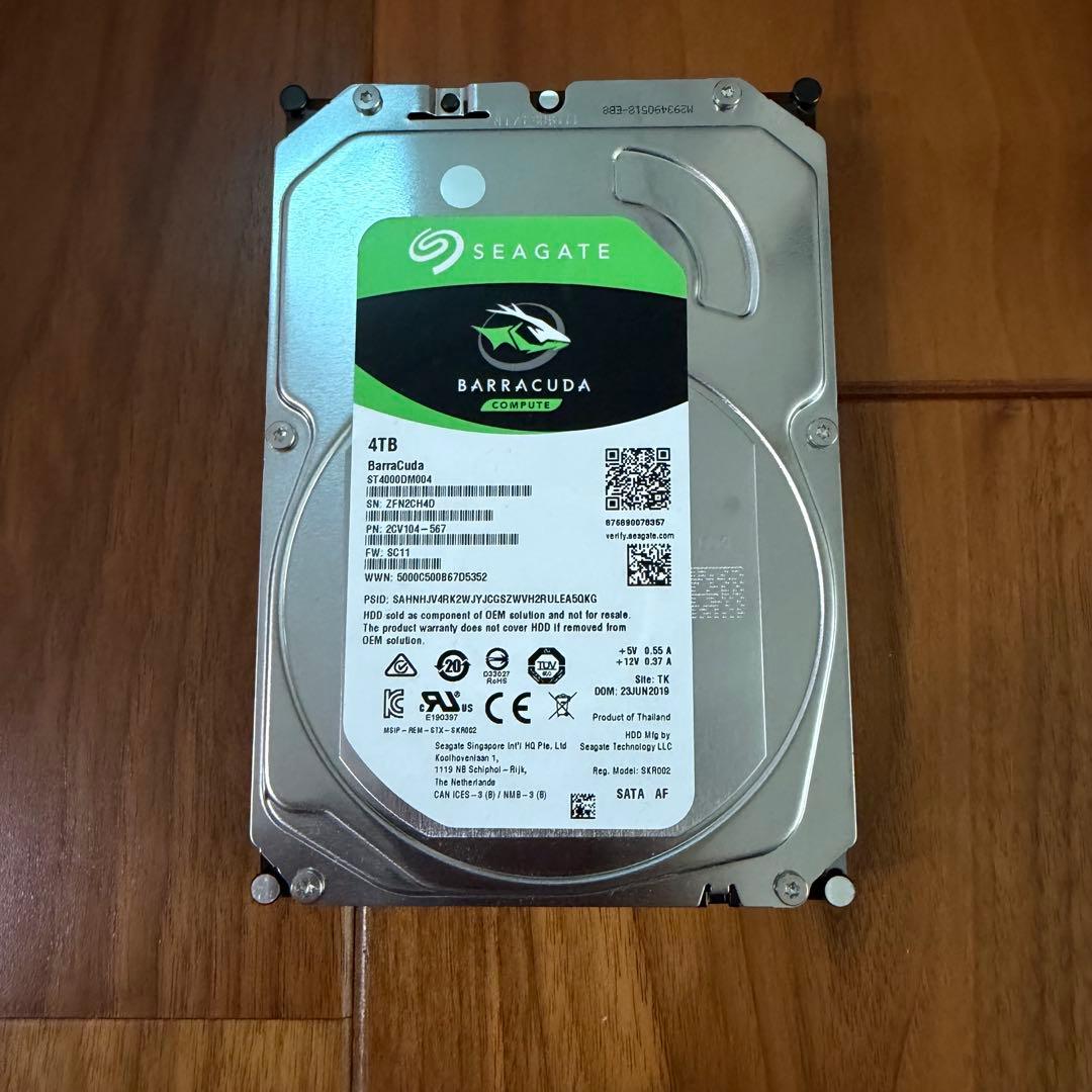 Seagate Barracuda 4TB 内蔵型HDD