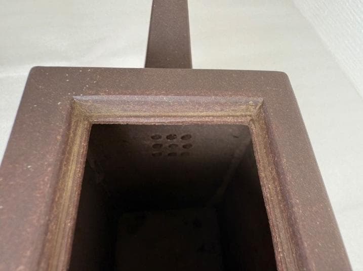 鉄画軒刻 胡耀庭製 紫砂 朱泥 急須