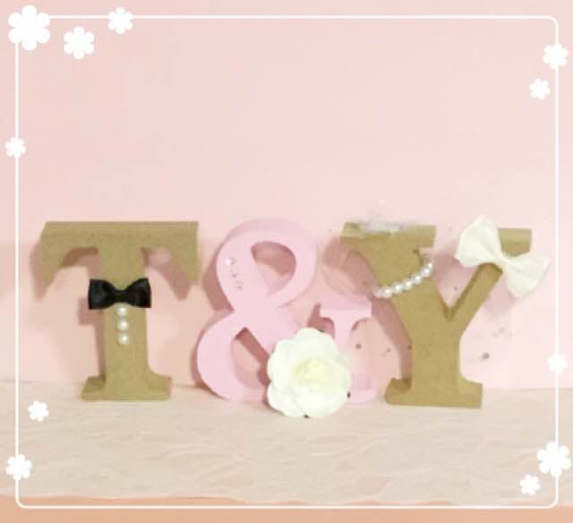 Yuri Nakamura様確認用♡ウエディングバージョン・イニシャルオブジェ