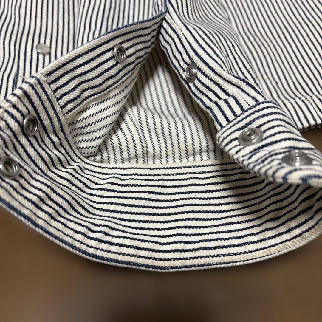 アイアンハートMAC TOOLS ヒッコリーストライプシャツ　ヘビーウエイト