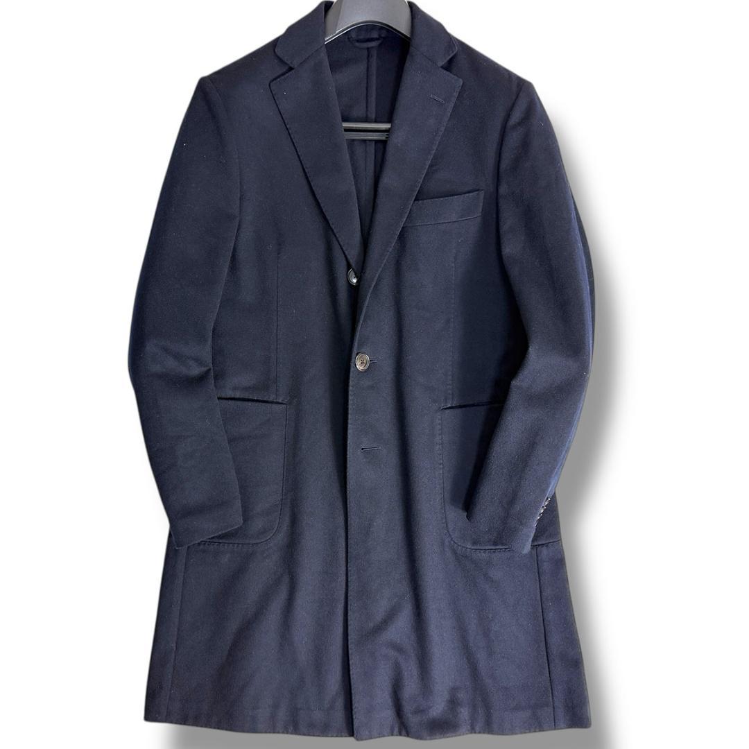 J5175美品 ベルベスト トゥモローランド別注カシミヤ混 チェスターコート48