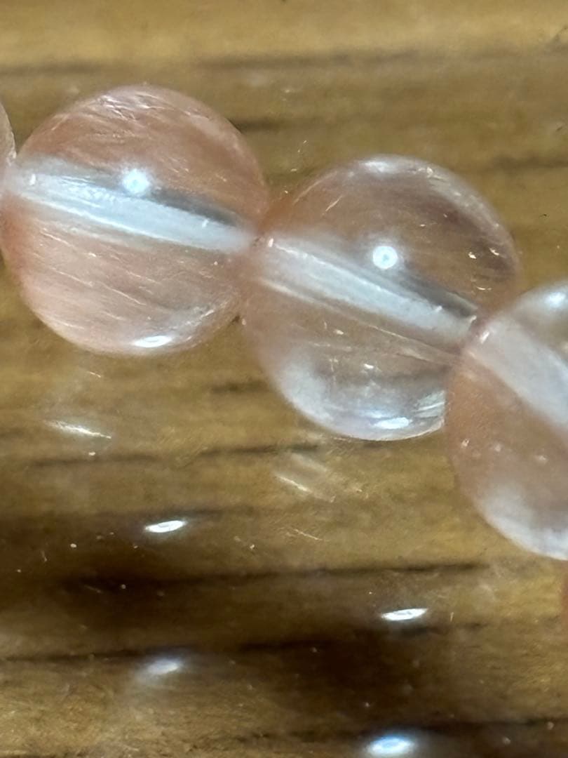 userさん専用！高品質高級天然石 ピンクサゲティニッククォーツ！ブレスレット