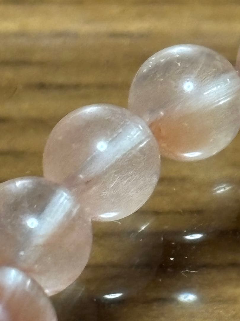 userさん専用！高品質高級天然石 ピンクサゲティニッククォーツ！ブレスレット