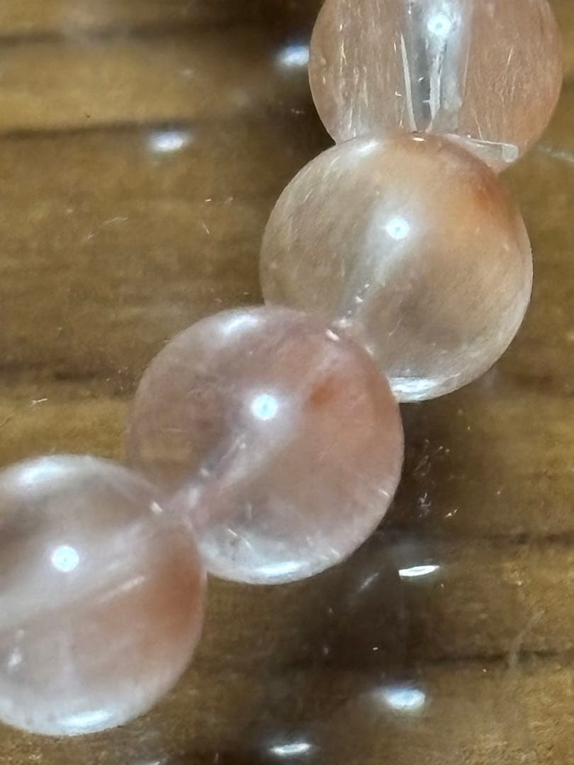 userさん専用！高品質高級天然石 ピンクサゲティニッククォーツ！ブレスレット