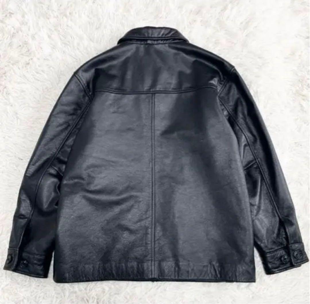 OLD GAP オールドギャップ 短丈 レザージャケット ブラック
