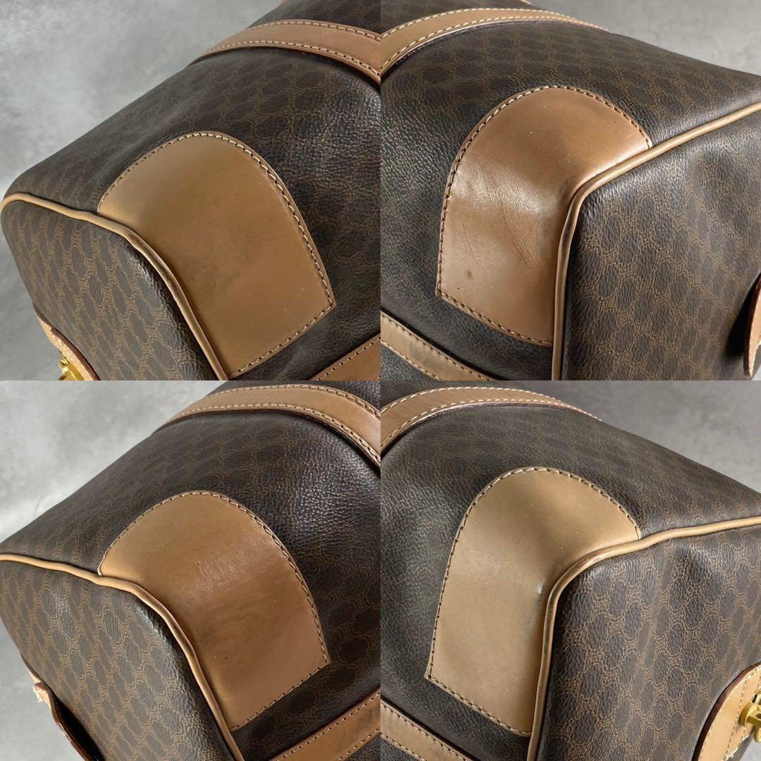 希少美品 CELINE オールド セリーヌ トリオンフ マカダム ボストンバック
