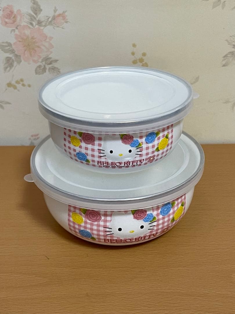 未使用 ☆ハローキティ ローズキティ　保存容器　8点セット