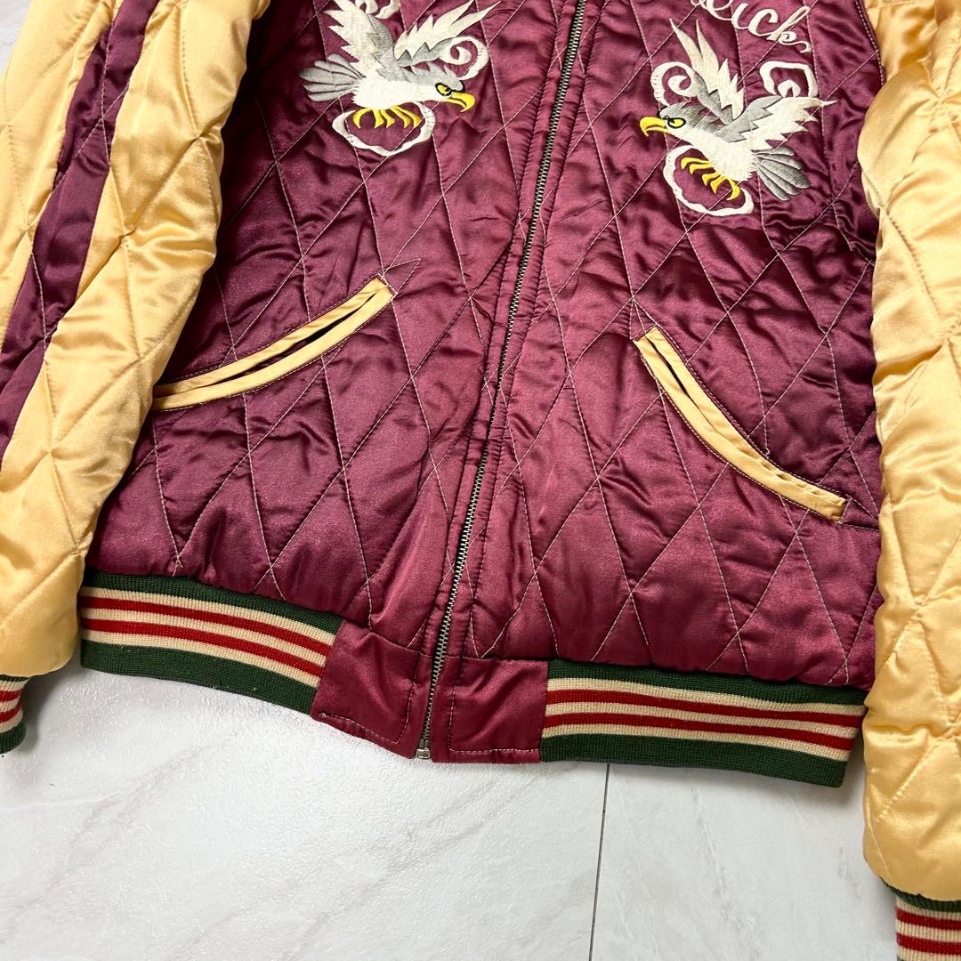 美品 テーラー東洋 M品番 ベロア 別珍 刺繍 スカジャン TALON M