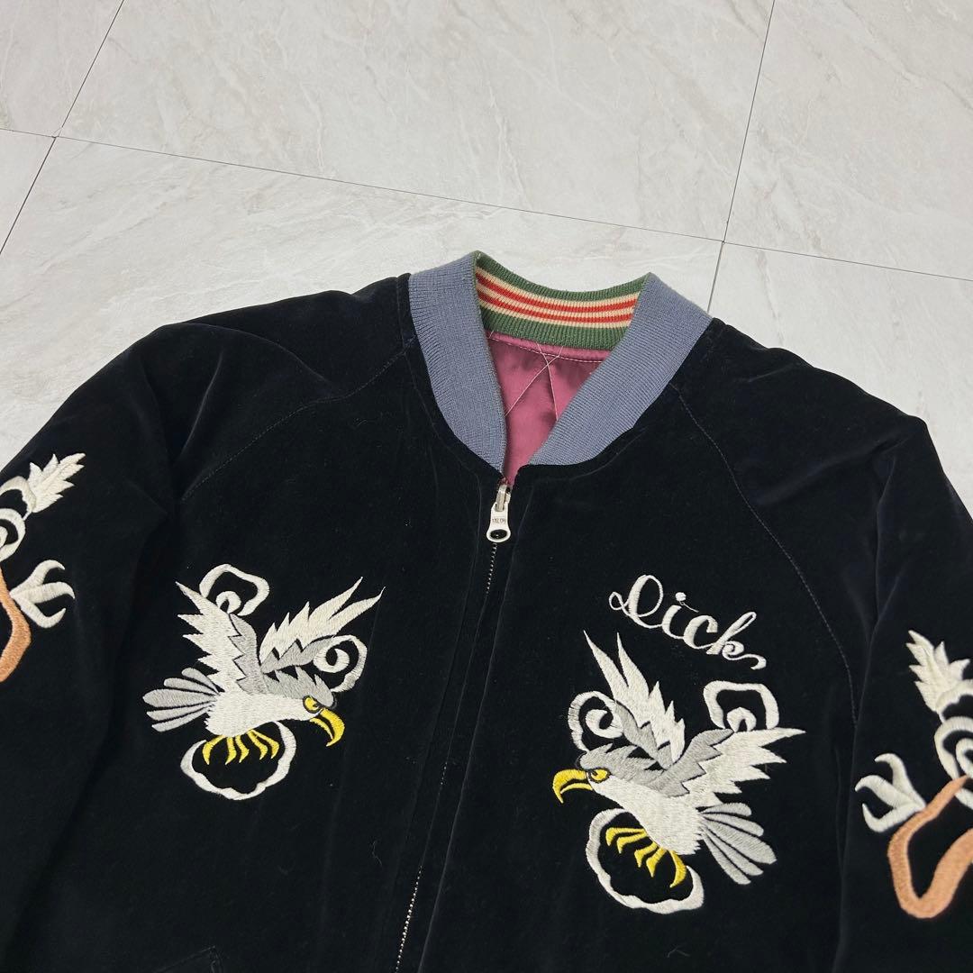 美品 テーラー東洋 M品番 ベロア 別珍 刺繍 スカジャン TALON M