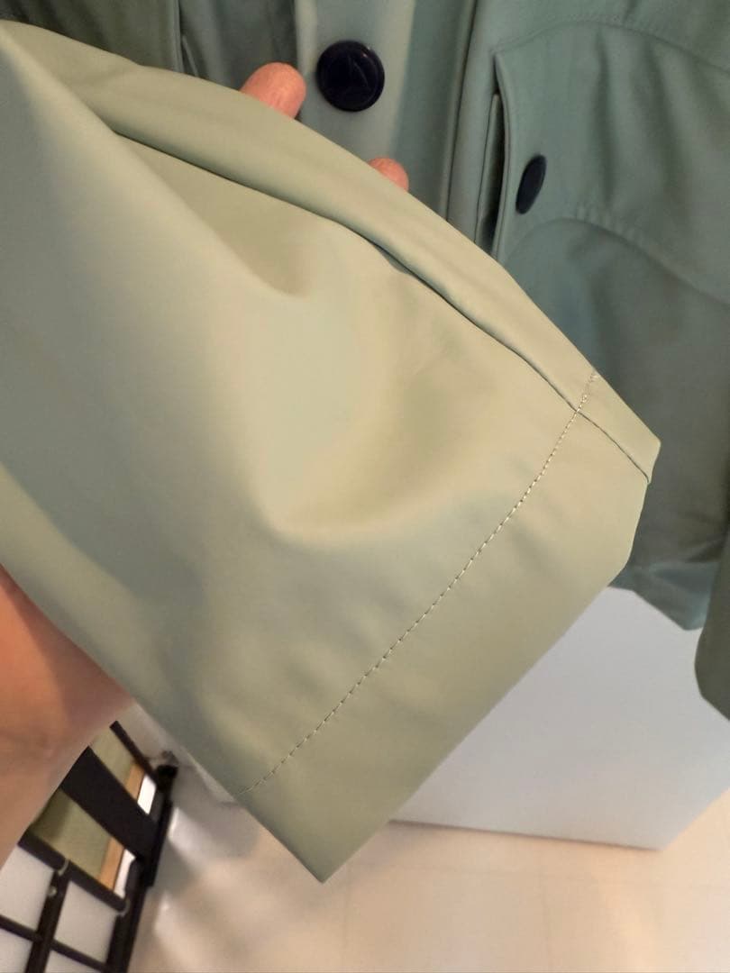 美品　プチバトーヨットパーカーアウタースS　ライトグリーン