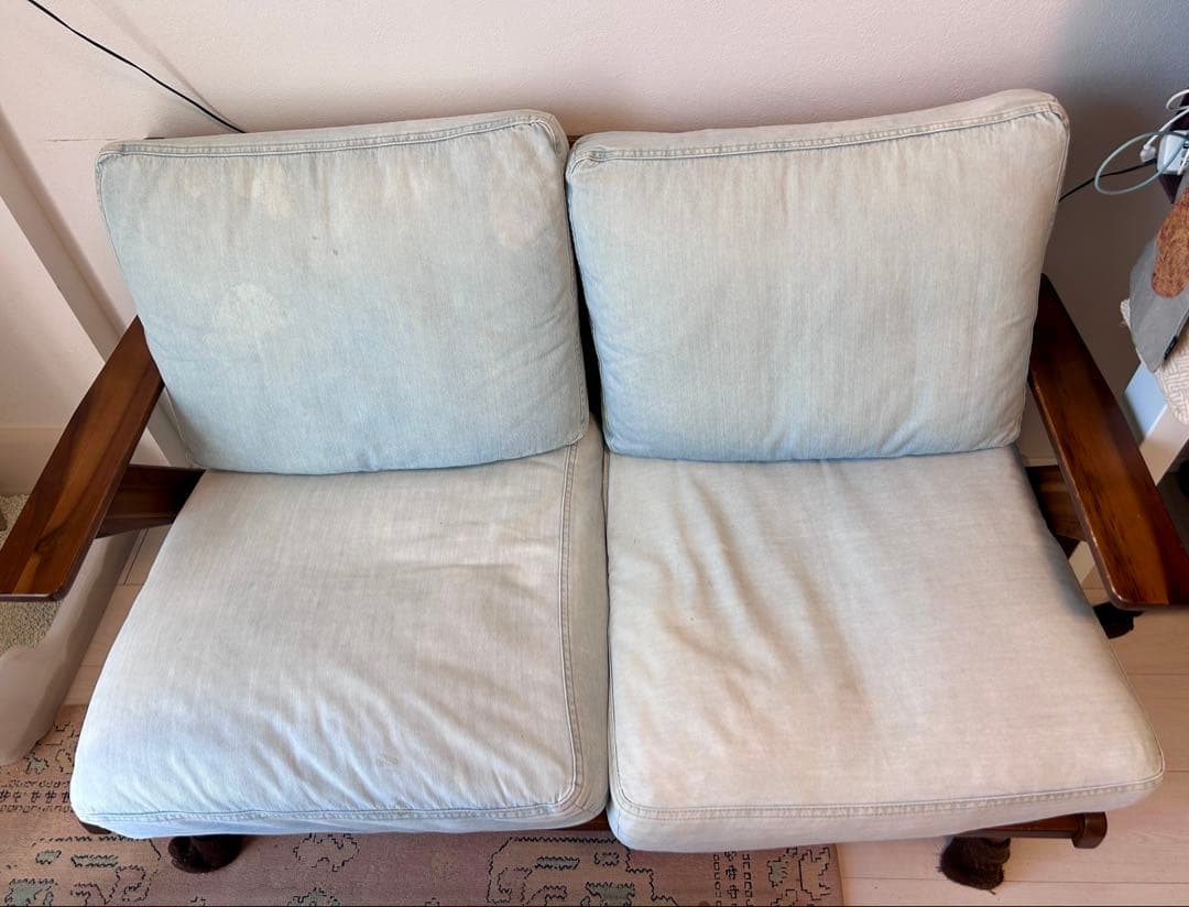 unico SWELLA 2シーター デニム地ソファー ウニコ スウェラ