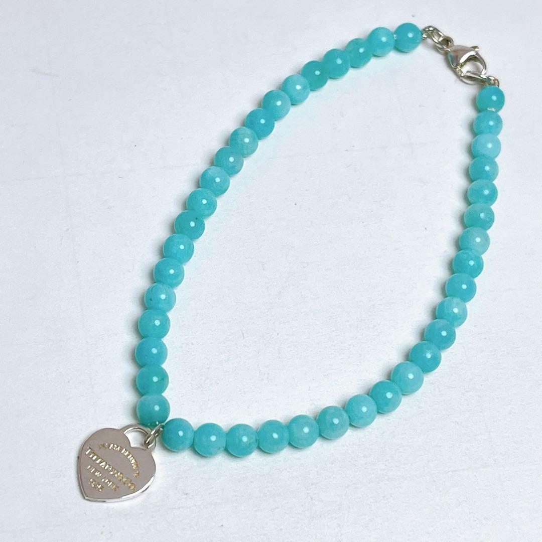 ティファニー　リターントゥ　ハート　ビーズ　アマゾナイト　ブレスレット　925