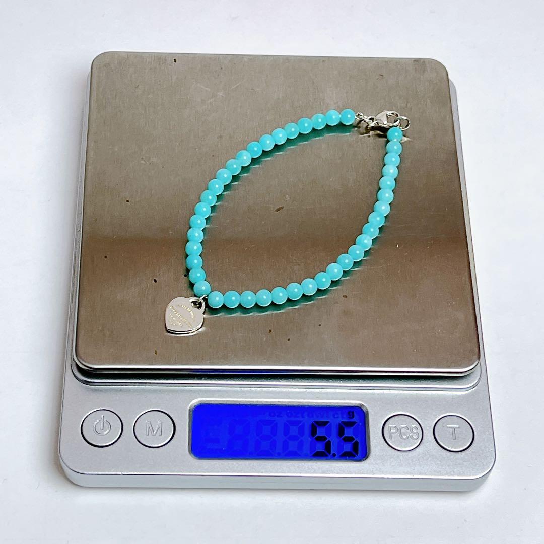 ティファニー　リターントゥ　ハート　ビーズ　アマゾナイト　ブレスレット　925
