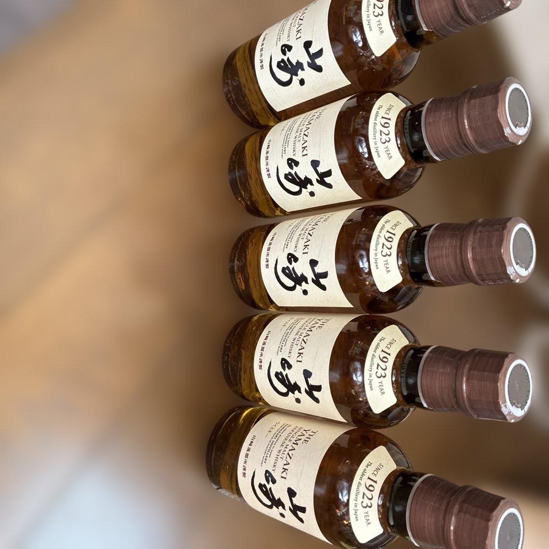 山崎 シングルモルトウイスキー 180ml✖️5本