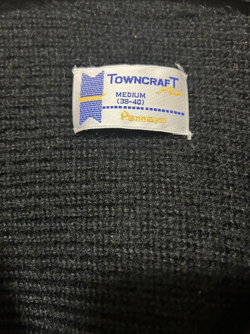 Towncraft Penneys 復刻 モヘアカーディガン黒 M