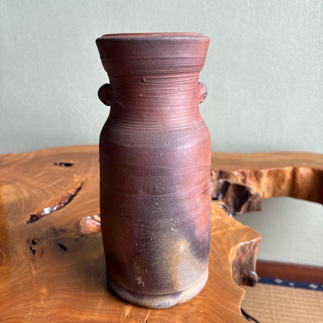 人間国宝 藤原雄 備前焼 共箱 高さ23.5cm