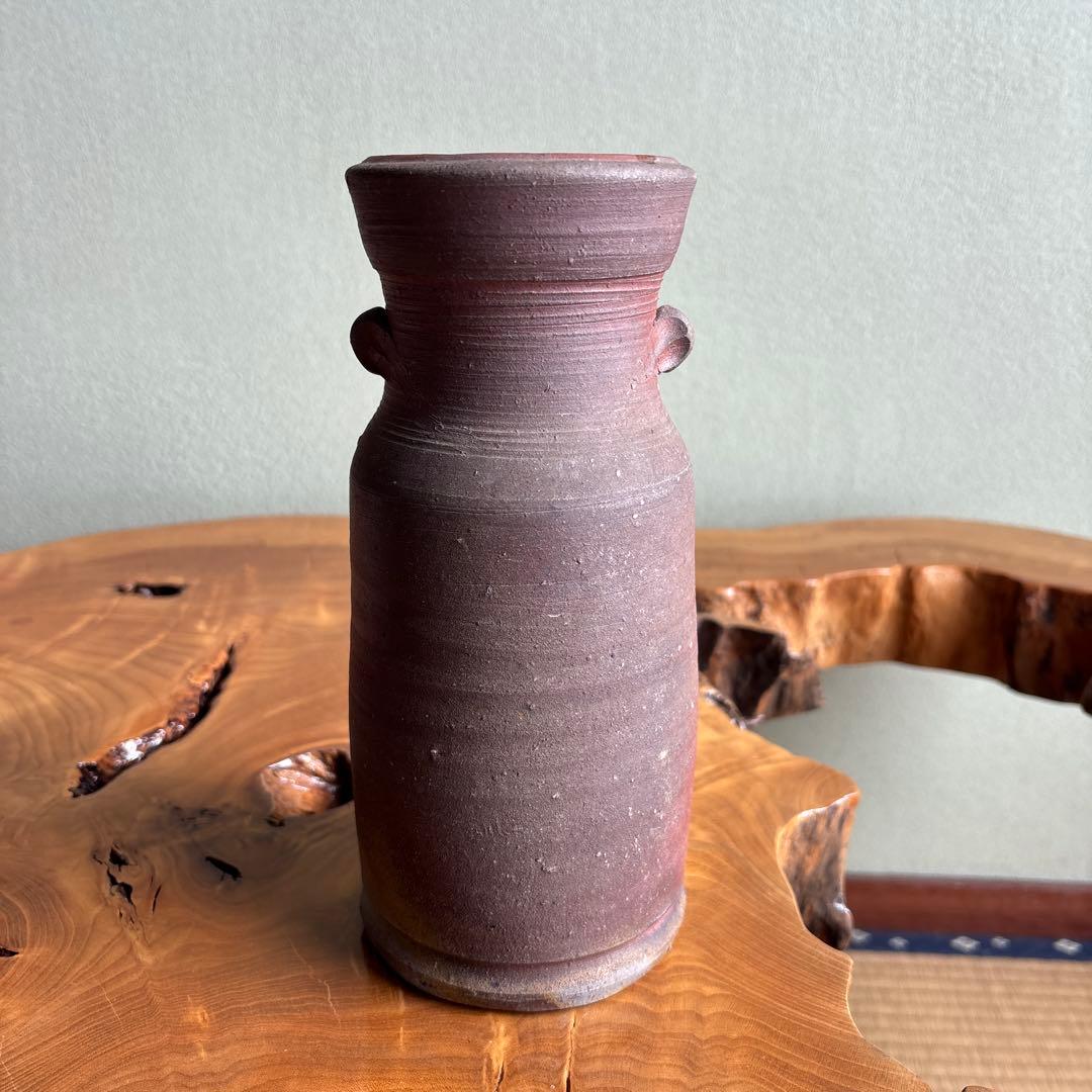 人間国宝 藤原雄 備前焼 共箱 高さ23.5cm