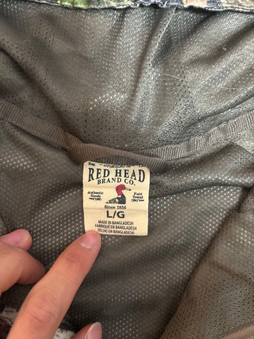 RED HEAD リアルツリーカモ 迷彩パーカー Lサイズ アウトドア 古着