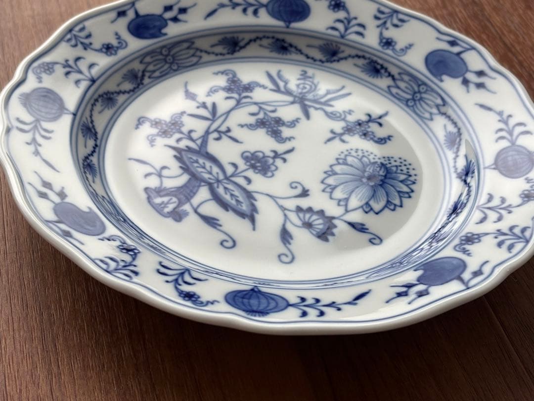 マイセン　ブルーオニオンカップ&ソーサー　プレート　18㎝　トリオ　3点セット