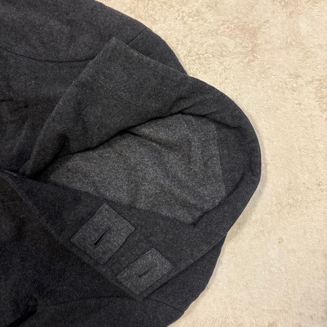 KENZO HOMME カシミヤ　ロングコート ハイネック 霜降りブラック　比翼