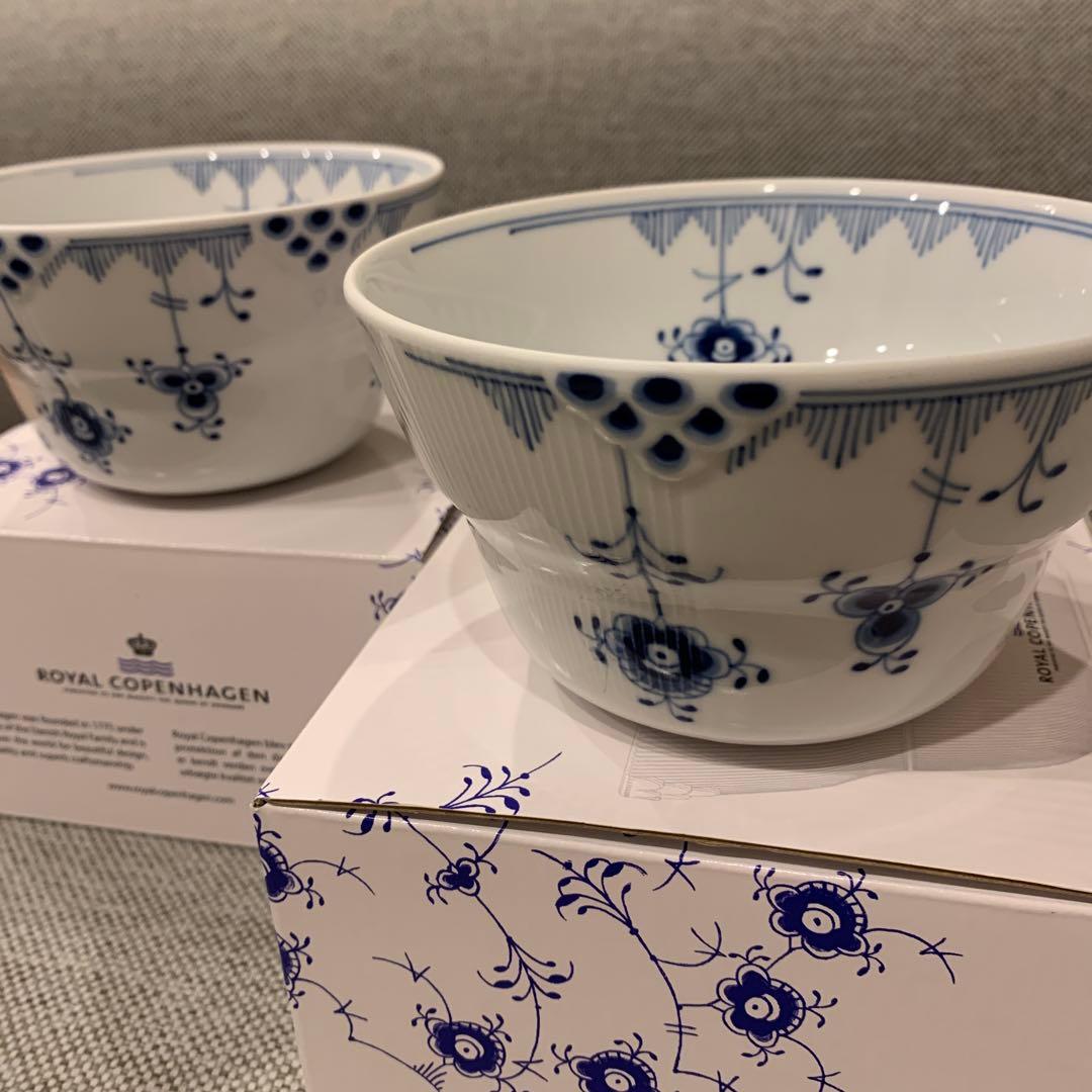 ロイヤルコペンハーゲン ブルーエレメンツ ボウル 鉢 深皿 直径約14cm