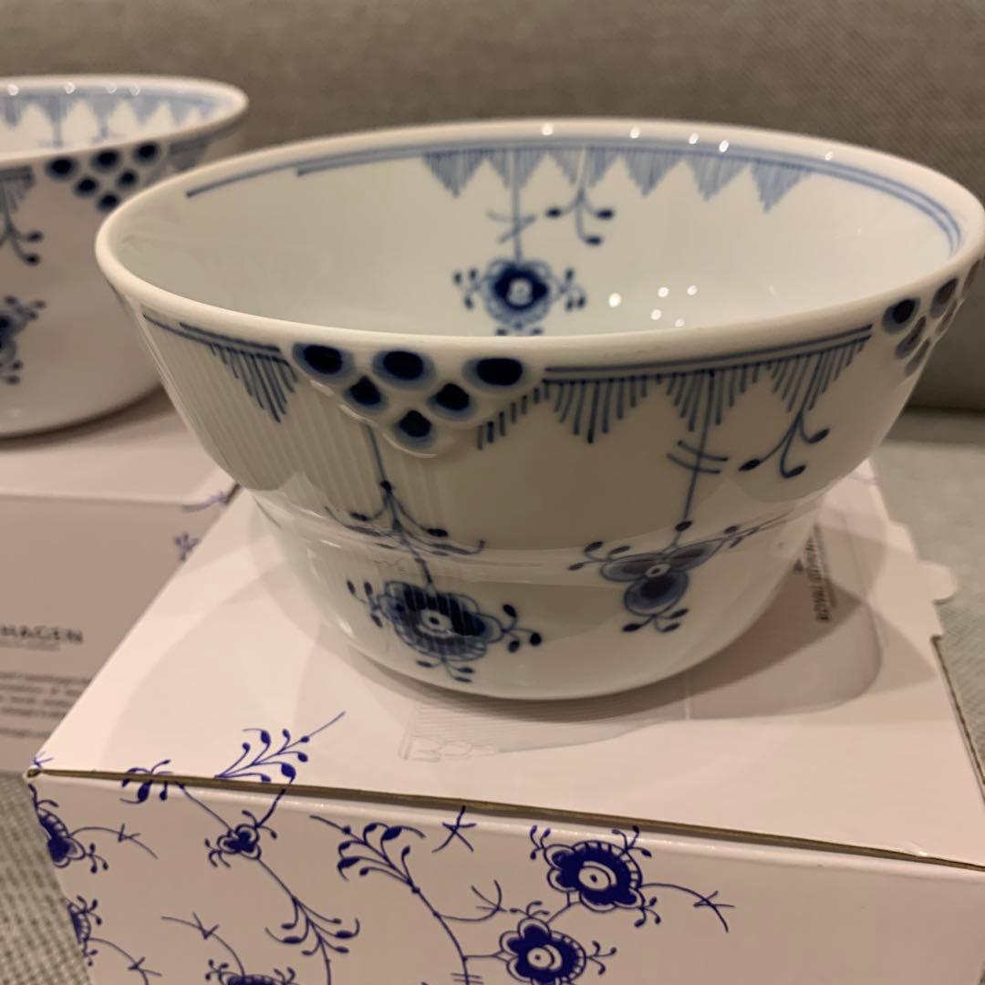 ロイヤルコペンハーゲン ブルーエレメンツ ボウル 鉢 深皿 直径約14cm