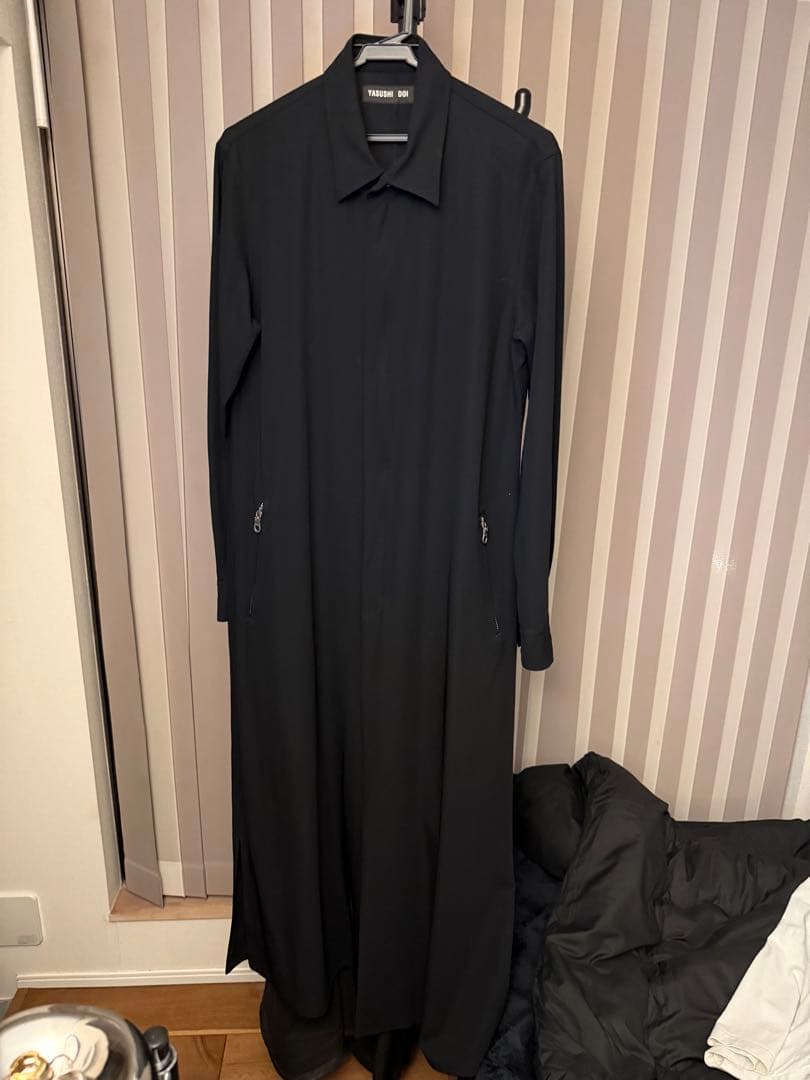 YASUSHI DOI ブラック ロングコート