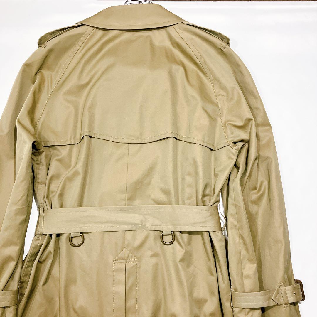 【至高の一品】J.PRESS ロングダブルトレンチコート　カーキ　美品　XL相当