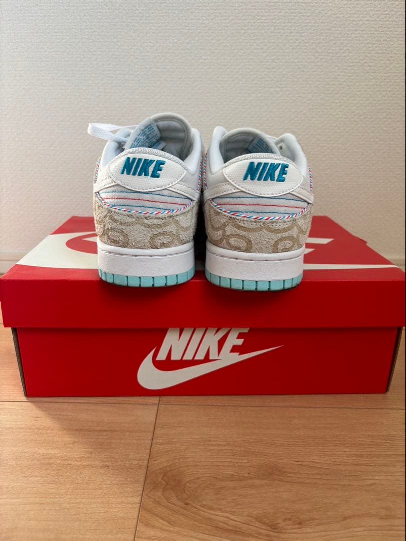 靴 Nike Dunk Low \"Barber Shop Grey\"