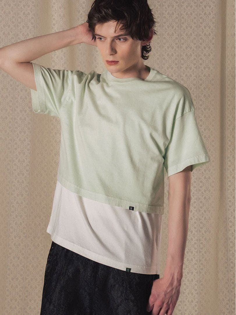 2点SET elchele/エルチェレ LACE UNIVERSAL TEE