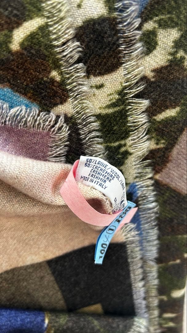 ピエールルイマシア　cashmere50%大判イタリア製