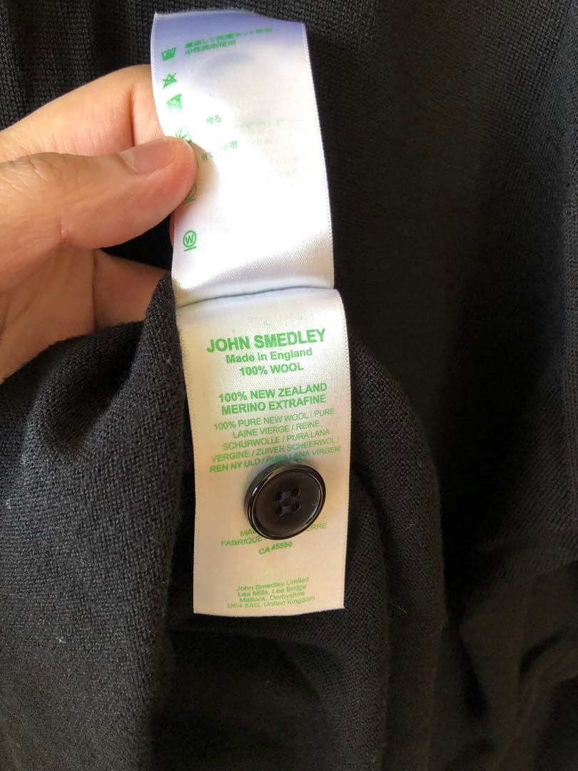 【日本別注】 JOHN SMEDLEY 24G カーディガン L