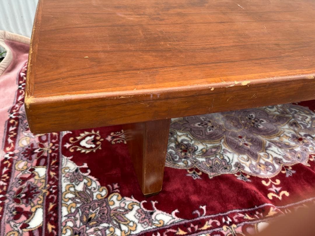 【アンティーク】maruni/マルニ木工 木製 一枚板 無垢材 センターテーブル