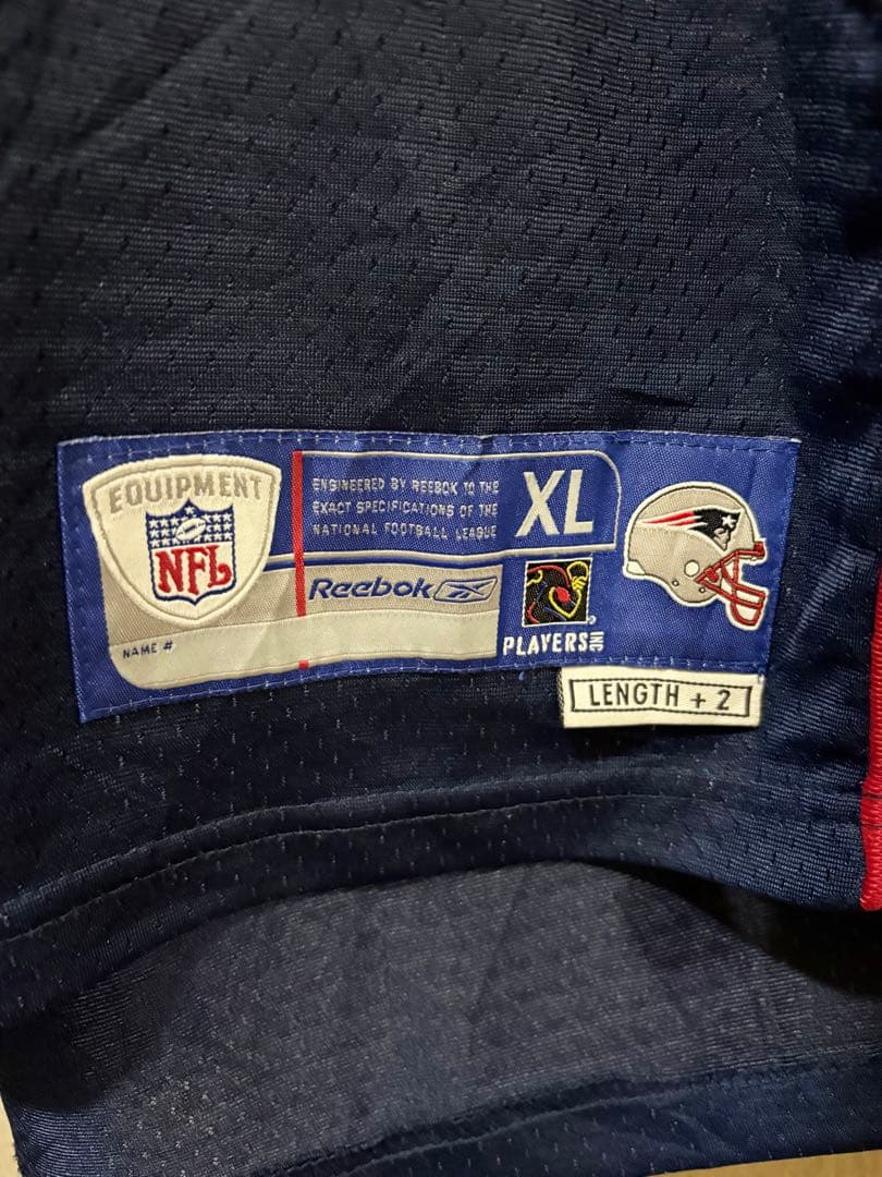 【美品】刺繍　NFL トムブレイディ ペイトリオッツ ユニフォーム　リーボック