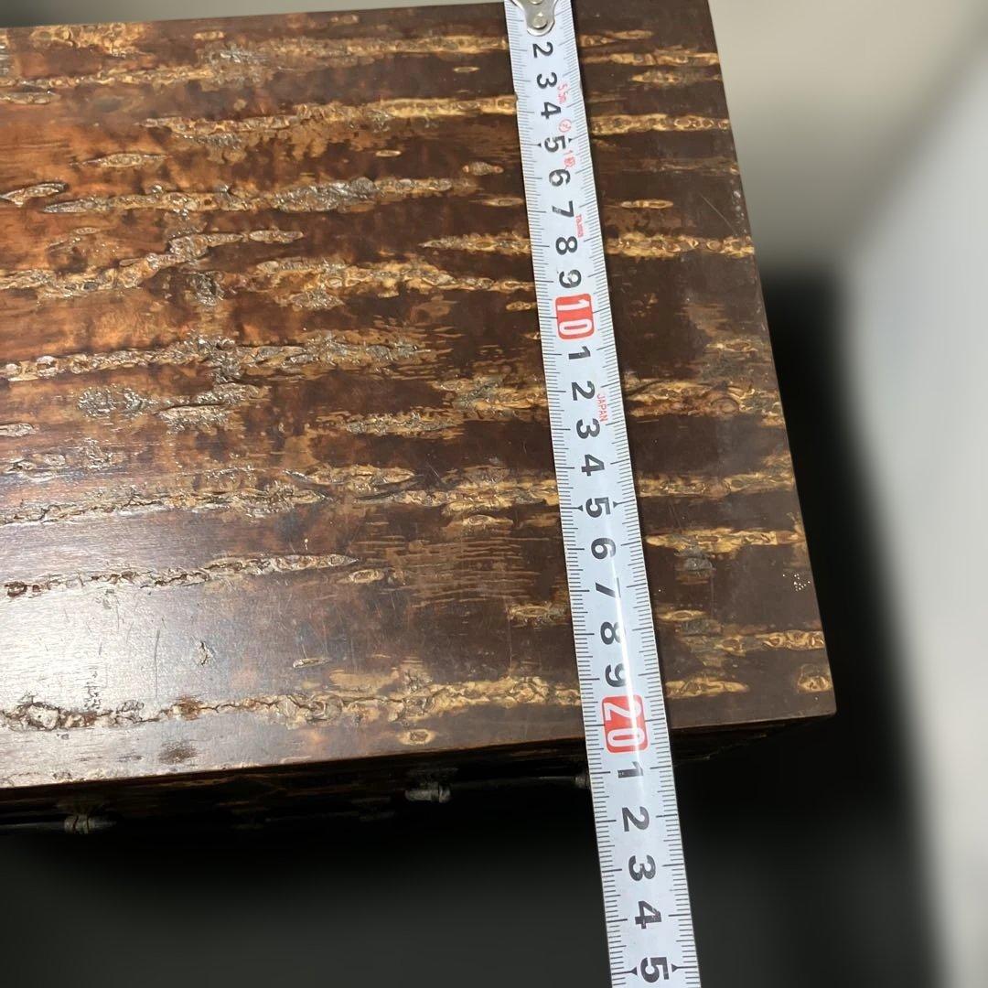 (2-46)秋田各館　伝統工芸KUSANAGI桜皮細工　鎌倉彫小物入れ