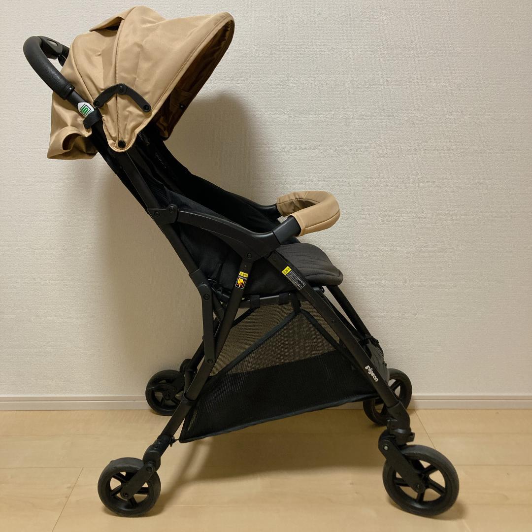 【美品】Pigeon ビングル BB3 ベージュ ベビーカー 軽量タイプ
