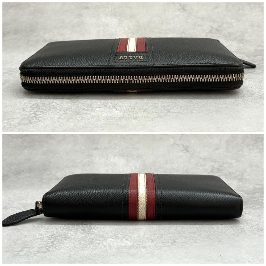 ✨美品✨BALLY 長財布 ラウンドファスナー バリーストライプ とレスポンス