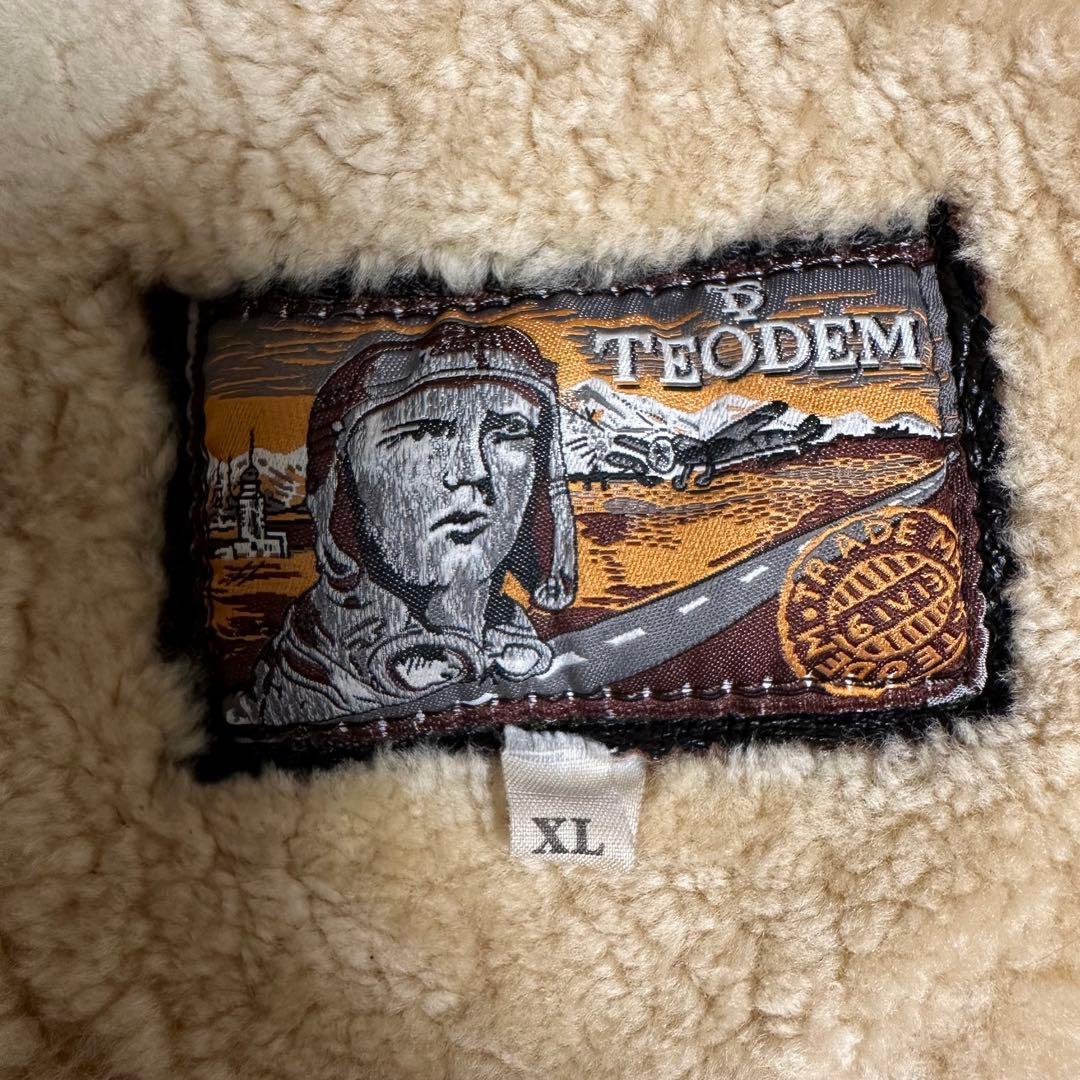 【TEODEM】テオデム B-3 flight jacket XL ムートン
