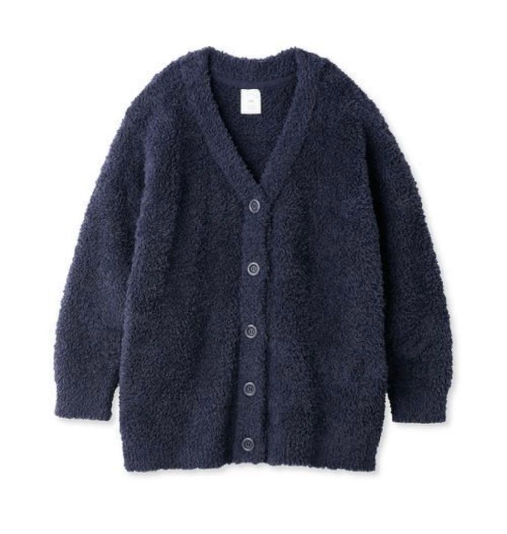 新品♡ ジェラートピケ♡ベーシックカーディガン＆ロングパンツセット　ネイビー