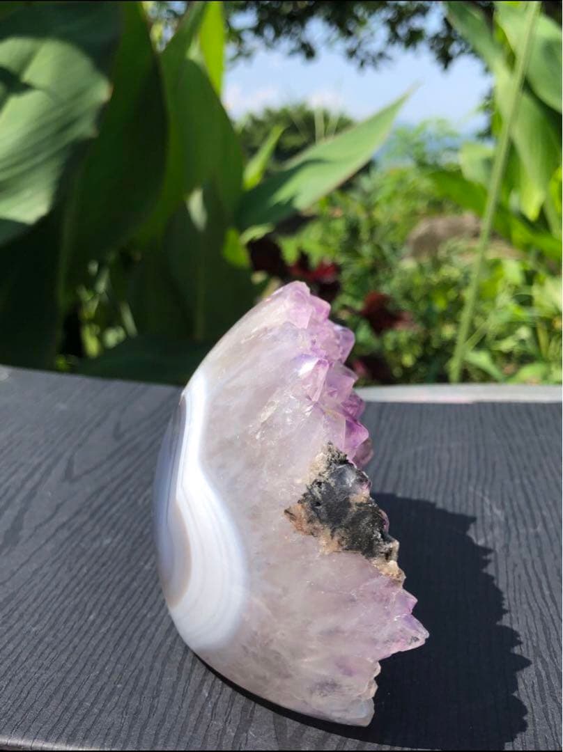 ✳❤️綺麗　レア　523g みずみずしいラベンダーアメジスト　クラスター