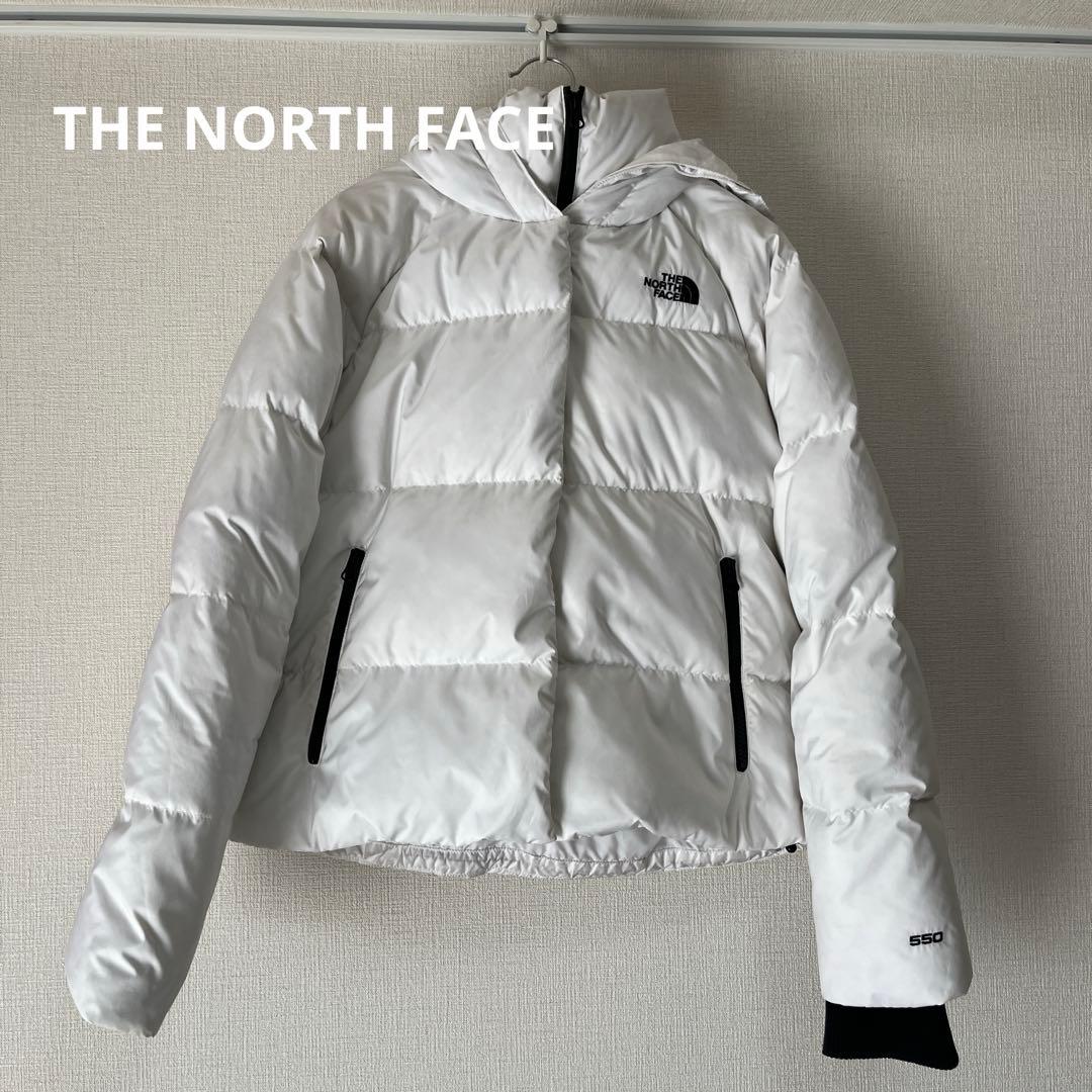 THE NORTH FACE フード付きダウンジャケット ホワイト
