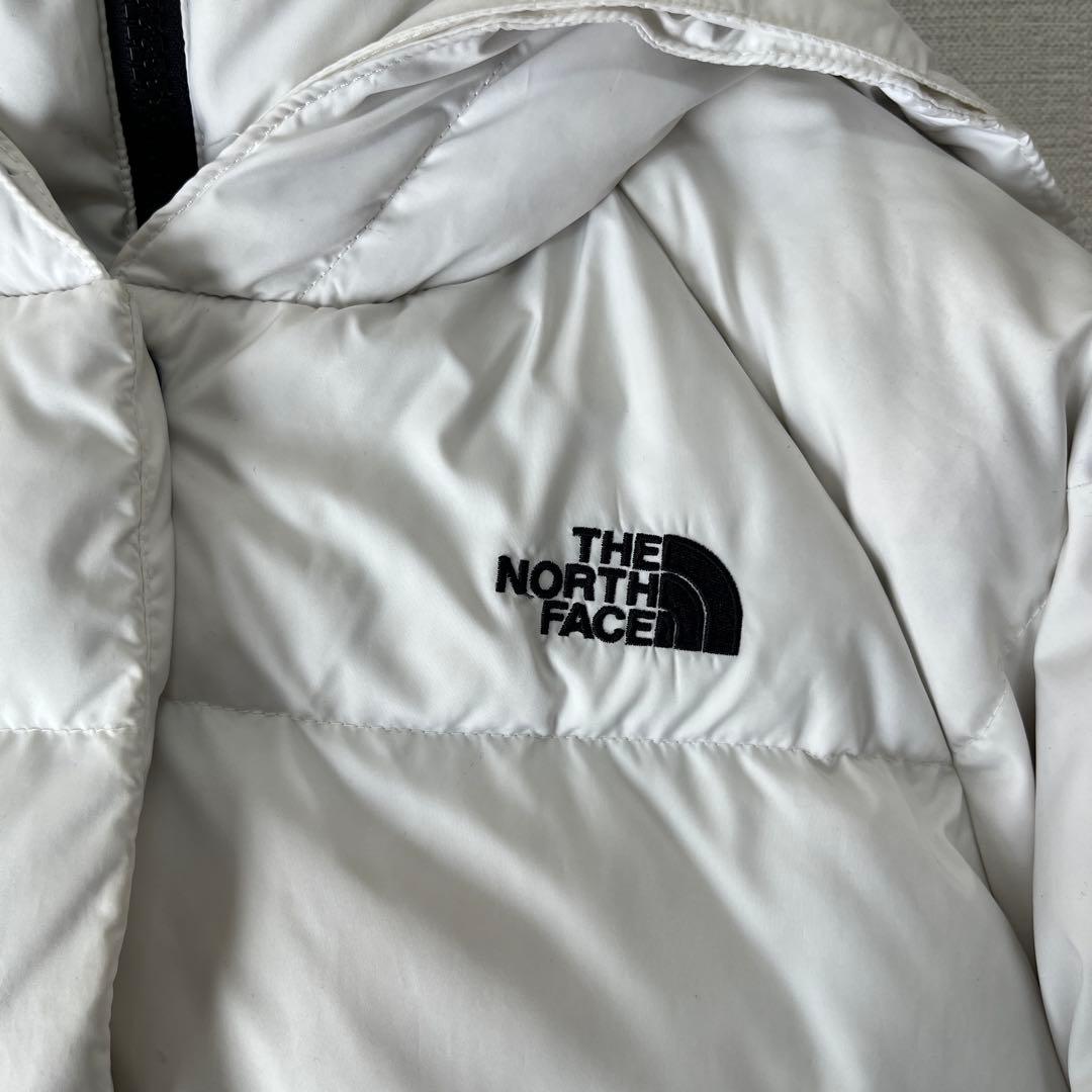THE NORTH FACE フード付きダウンジャケット ホワイト