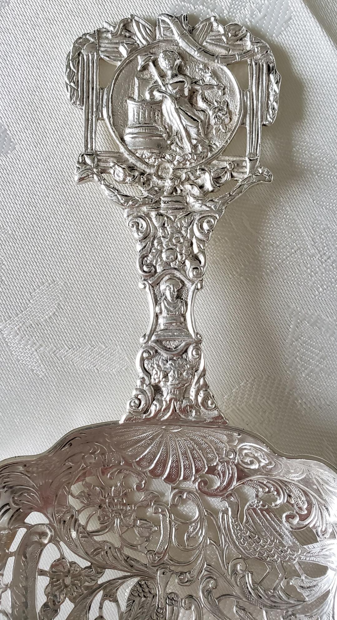 純銀 スターリング 特大 ボンボンスプーン アンティーク