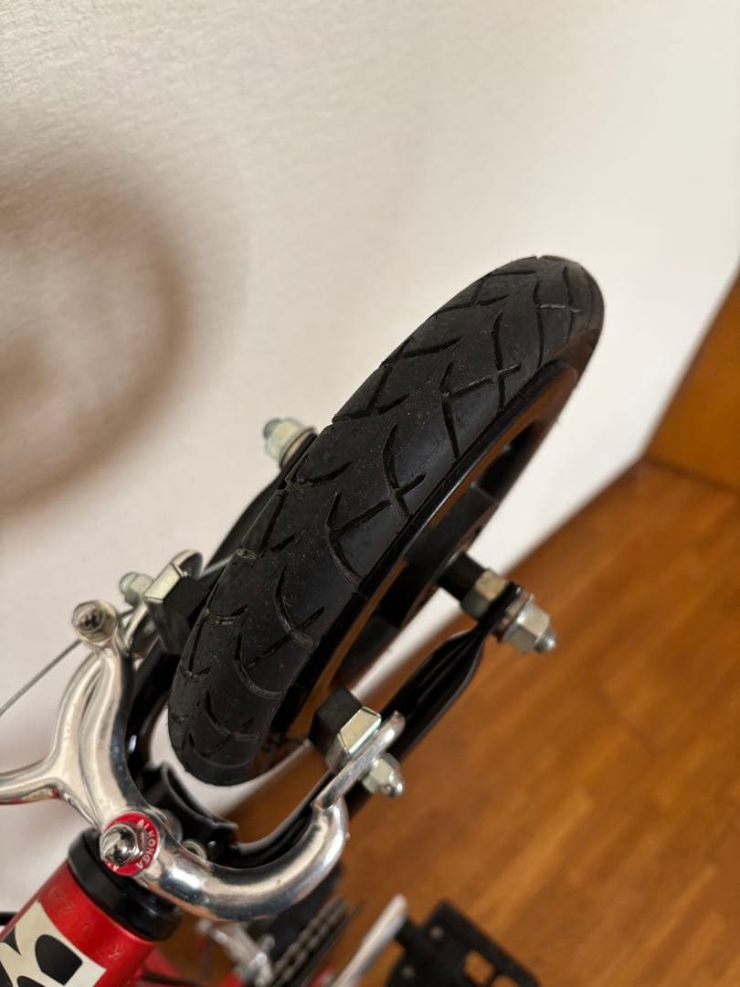 折り畳み自転車 ブリヂストン HANDY BIKE8 レッド/ブラック