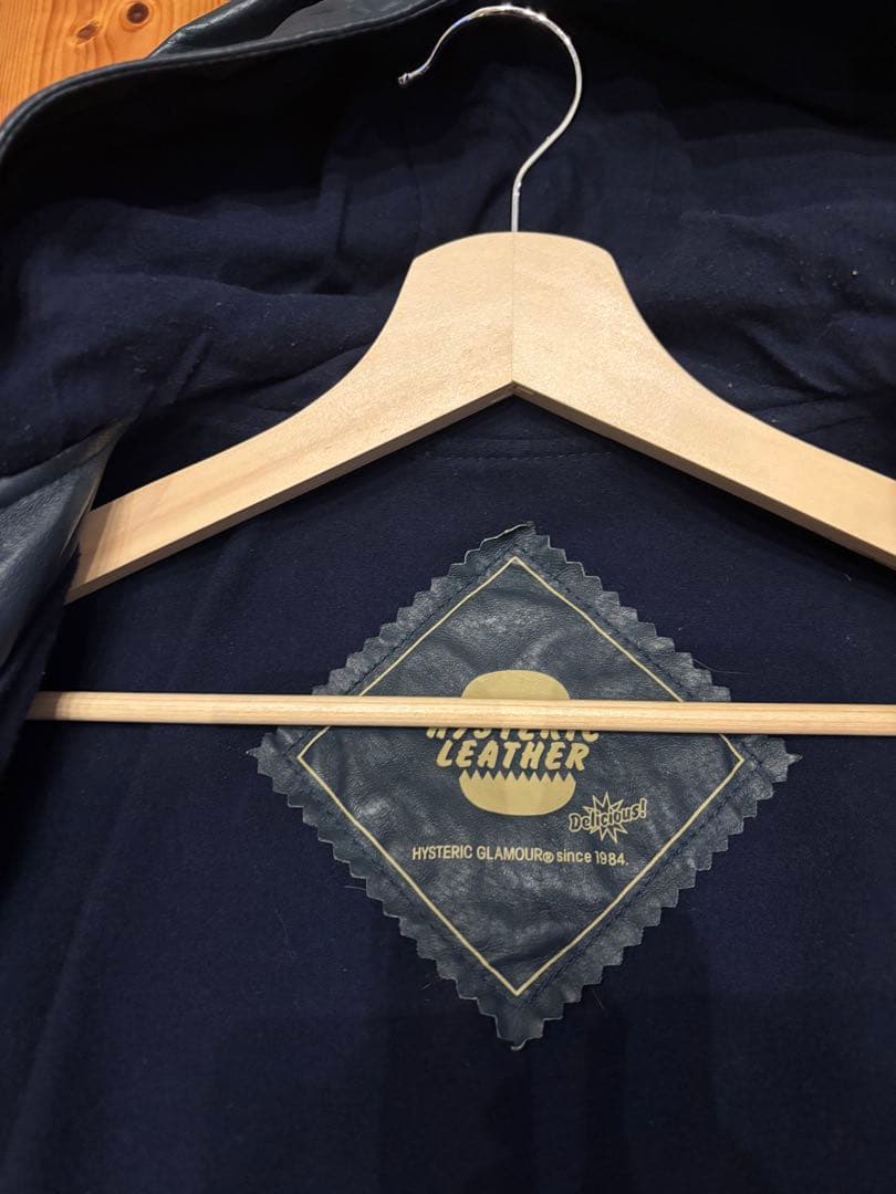 HYSTERIC GLAMOUR レザーパーカーヒスフード付きレザーMサイズ