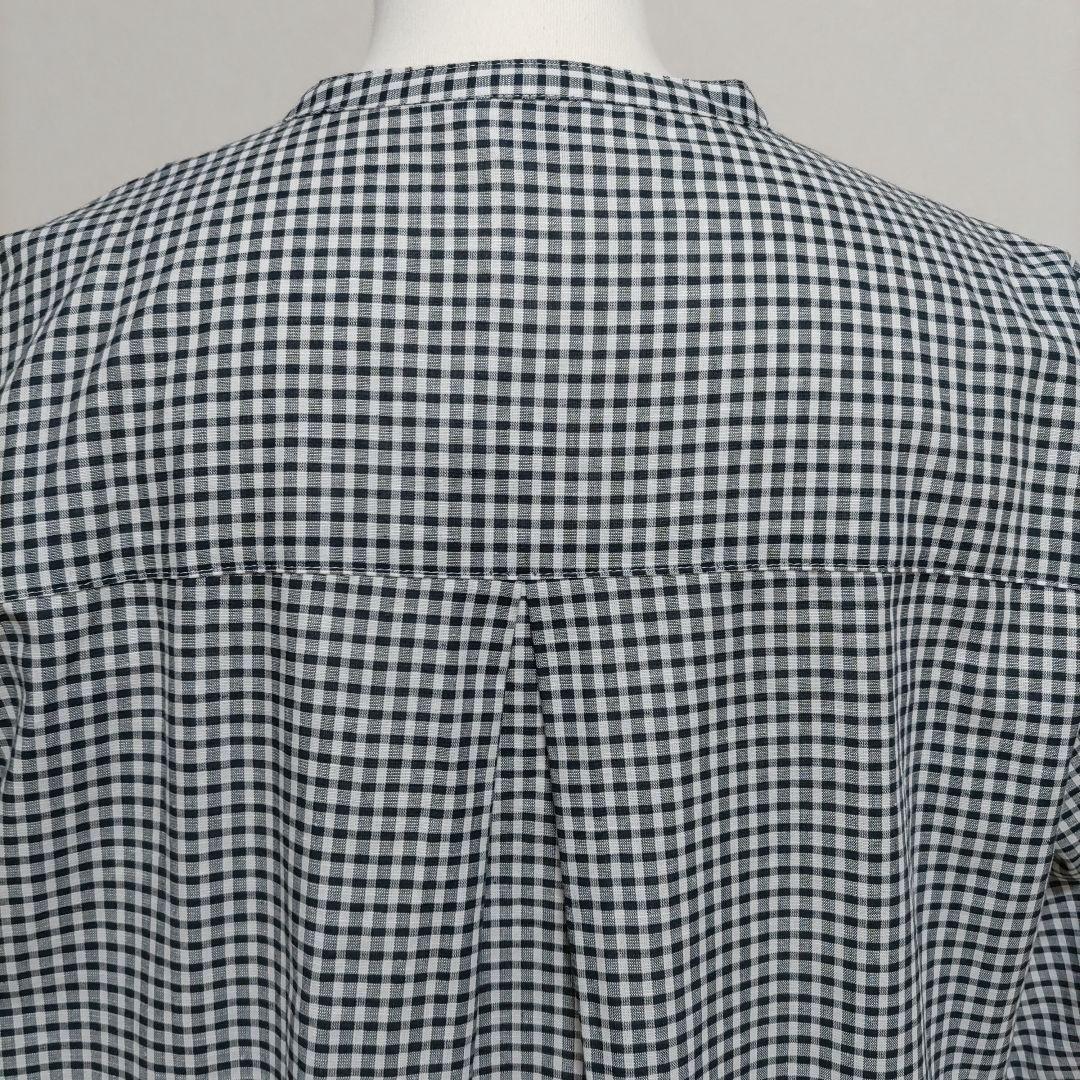 ［未使用］J.PRESS BEZ コットンリネン ギンガム ブラウス