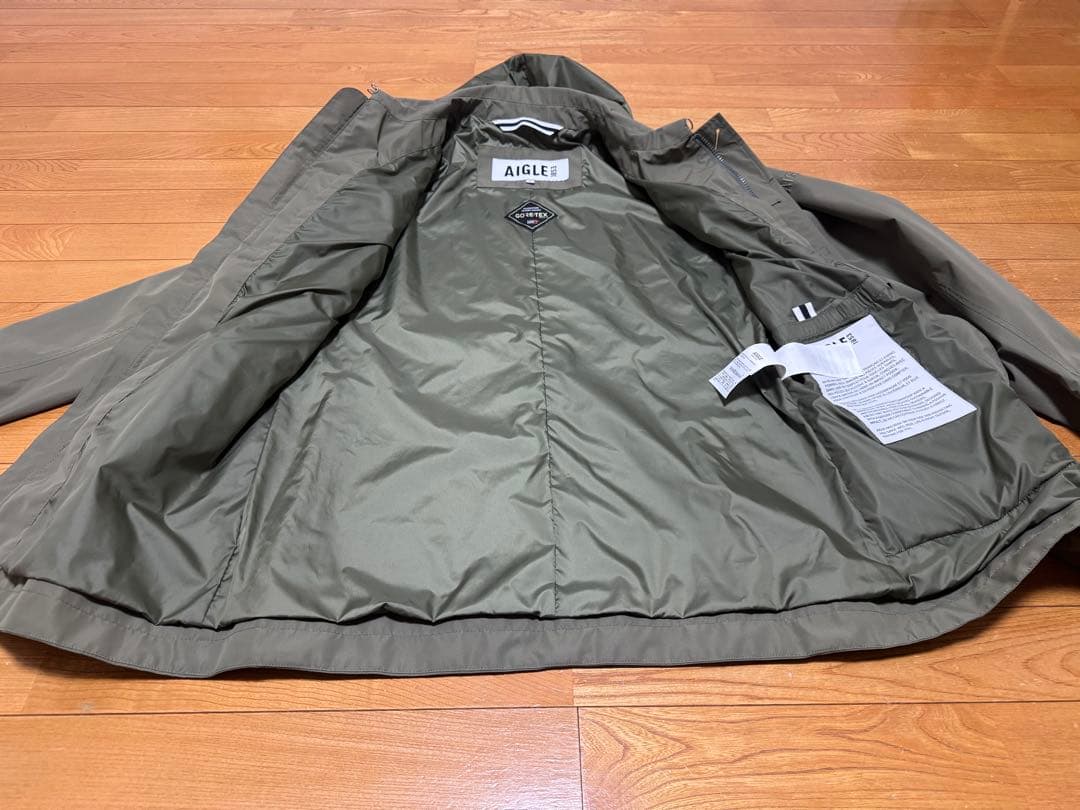 AIGLE エーグル　定価61600 ゴアテックス 2レイヤートレンチコートS