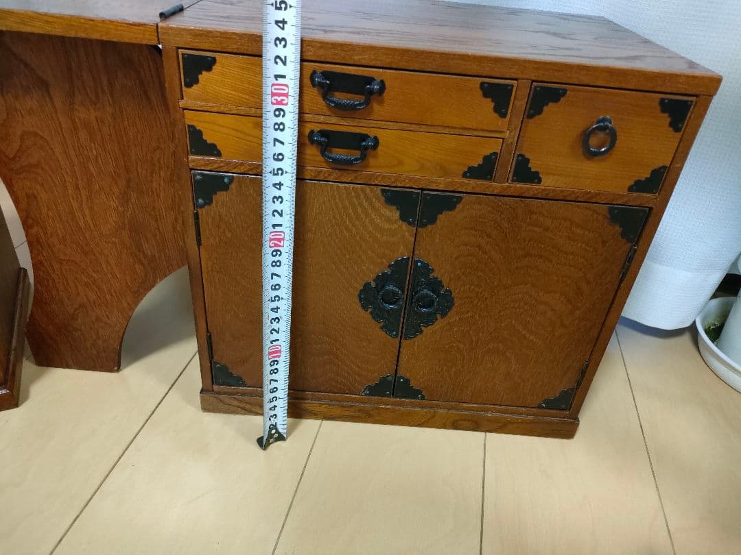 専用昭和レトロ☆　折りたたみ式文机/作業台　折りたたみミシン台　木製