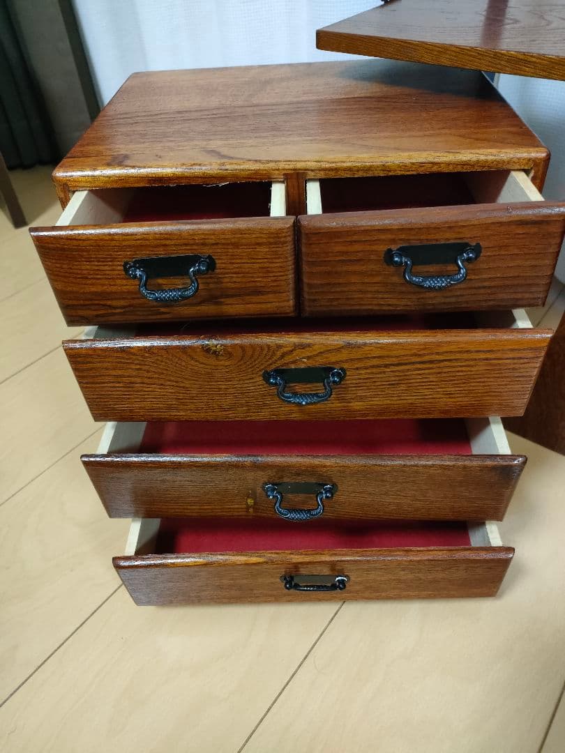 専用昭和レトロ☆　折りたたみ式文机/作業台　折りたたみミシン台　木製